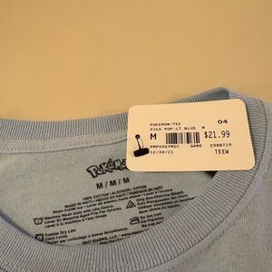 Pokemon Light Blue Short Sleeve Tee